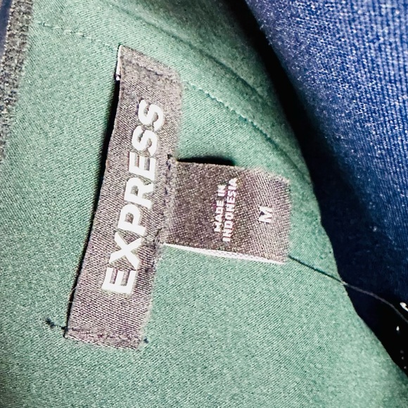 NEW Express Emerald Green Velvet Sweetheart Neckline Strapless Midi Sheath Dress - Picture 14 of 17